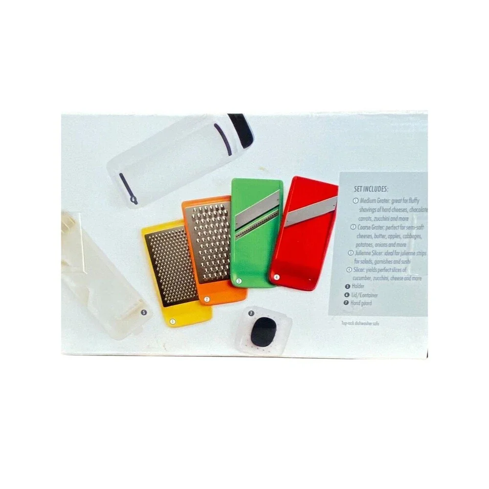 OXO SoftWorks Complete Grate & Slice Set Food Prep Non Slip NWOT Safe for Use